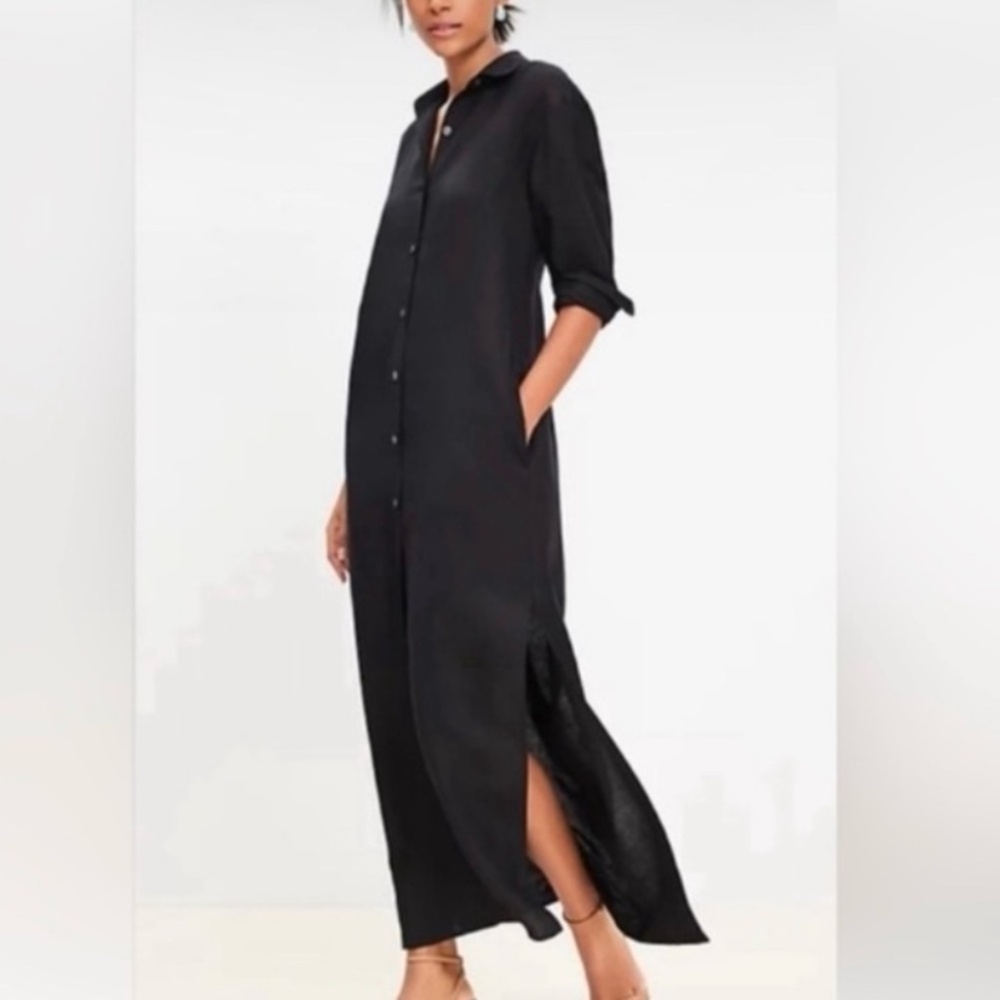 New linen maxi dress